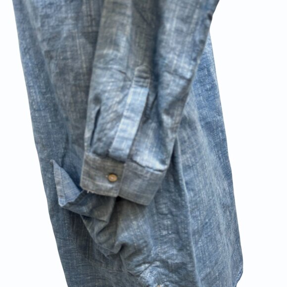 Seafolly Australia Boyfriend Beach Shirt Cover-Up XS Chambray‎ Blue Tunic - Picture 4 of 12
